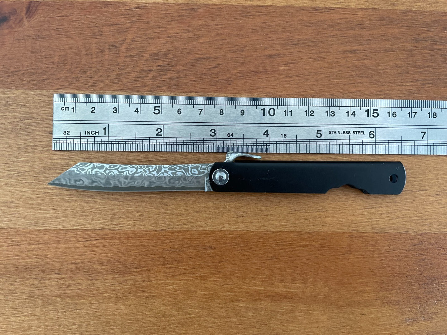 2.8" Navaja Higonokami Pocket Knife 79-layer Damascus Steel Tanto Blade