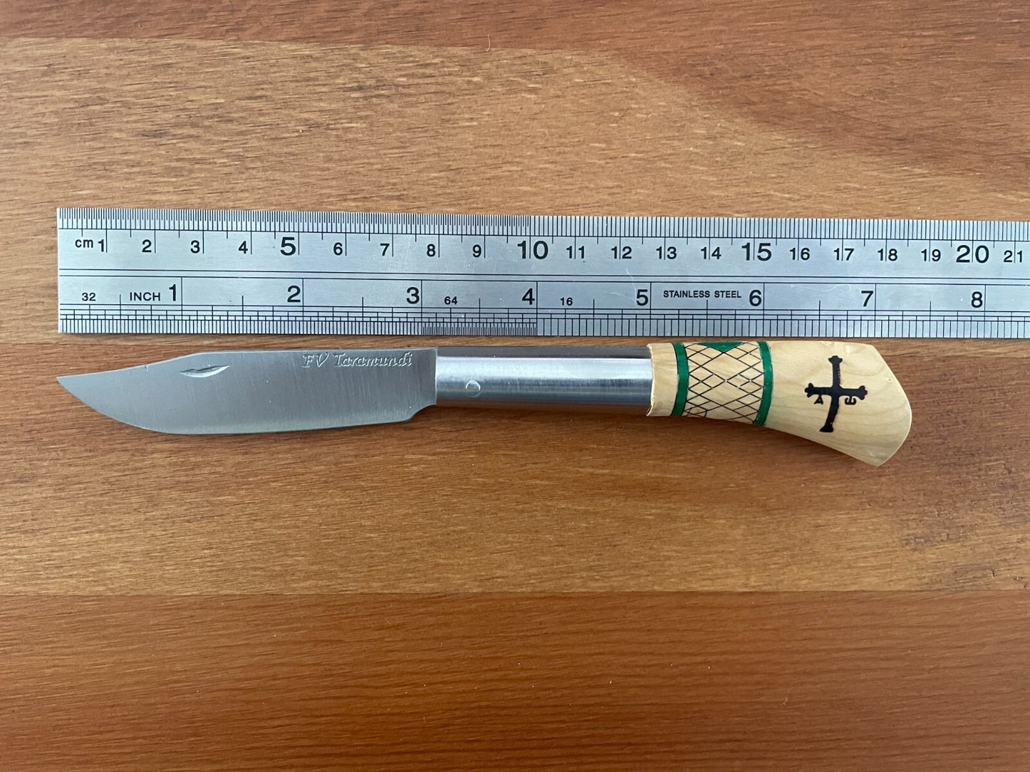 3.14” FV Taramundi Navaja Pocket Knife Made in Asturias Decorated Wood Handle