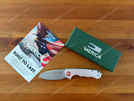 'Merica Folding Pocket Knife 3” D2 Steel Blade 6061 Aluminum Handle