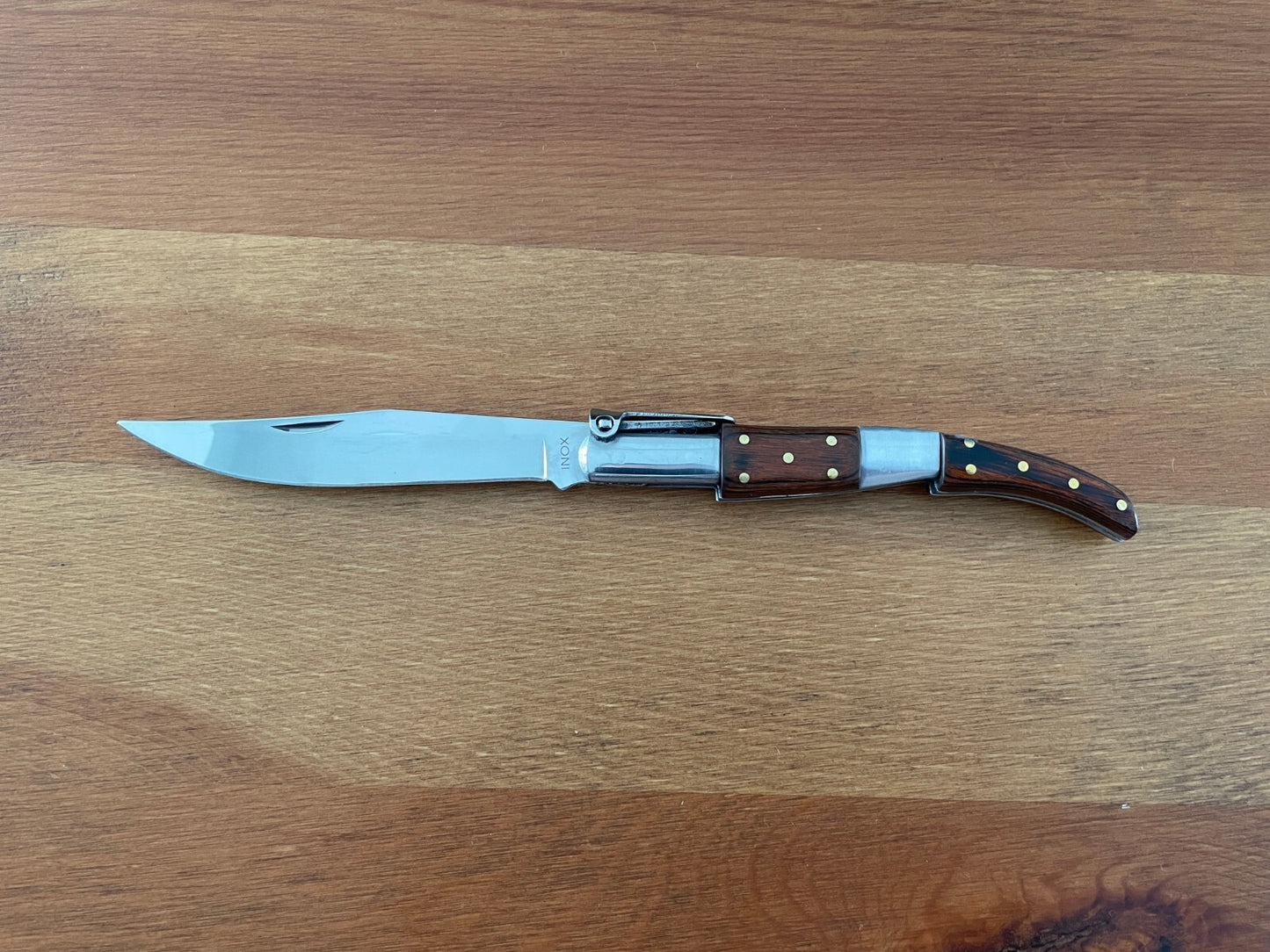 4” Arabian Style Navaja Folding Pocket Knife Wood and Steel Handle Made in Spain