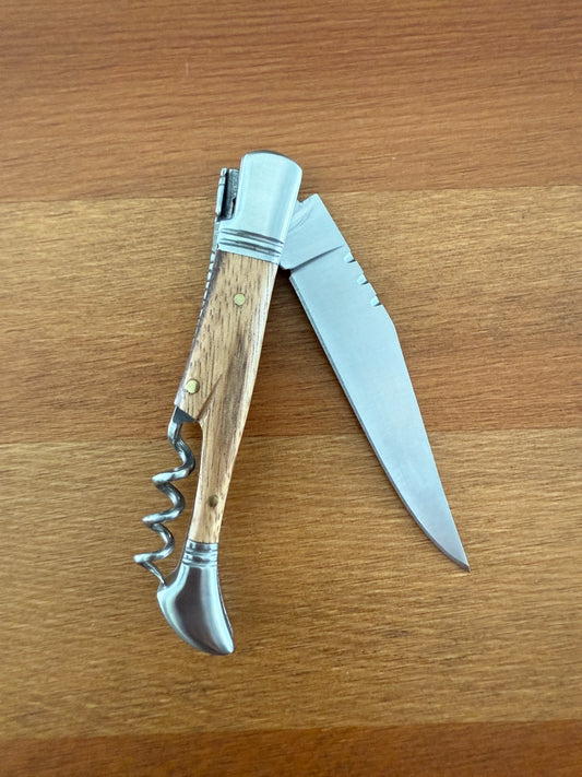 3.34” Stainless Steel Blade Navaja Laguiole Inox Pocket Knife Olive Wood Scales