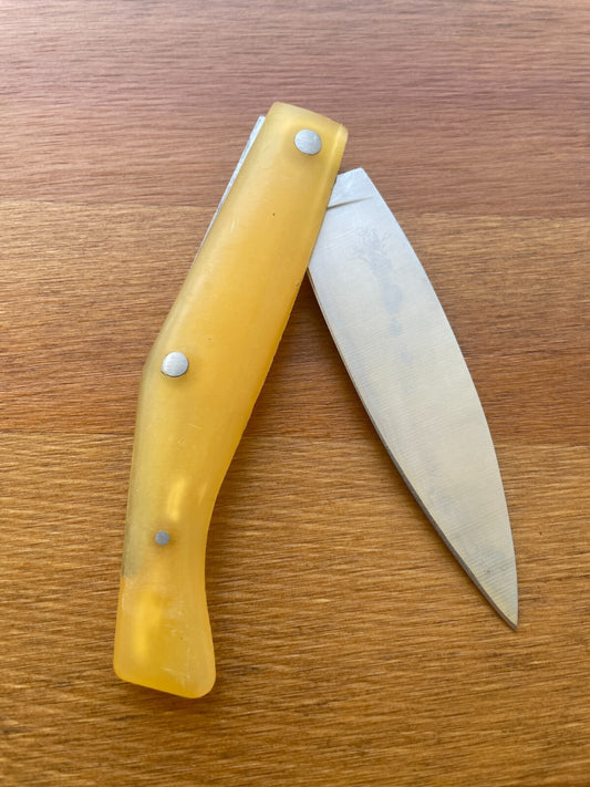 3.93" Pallés Inox Navaja Pocket Knife Stainless Steel Blade ABS Handle Slipjoint