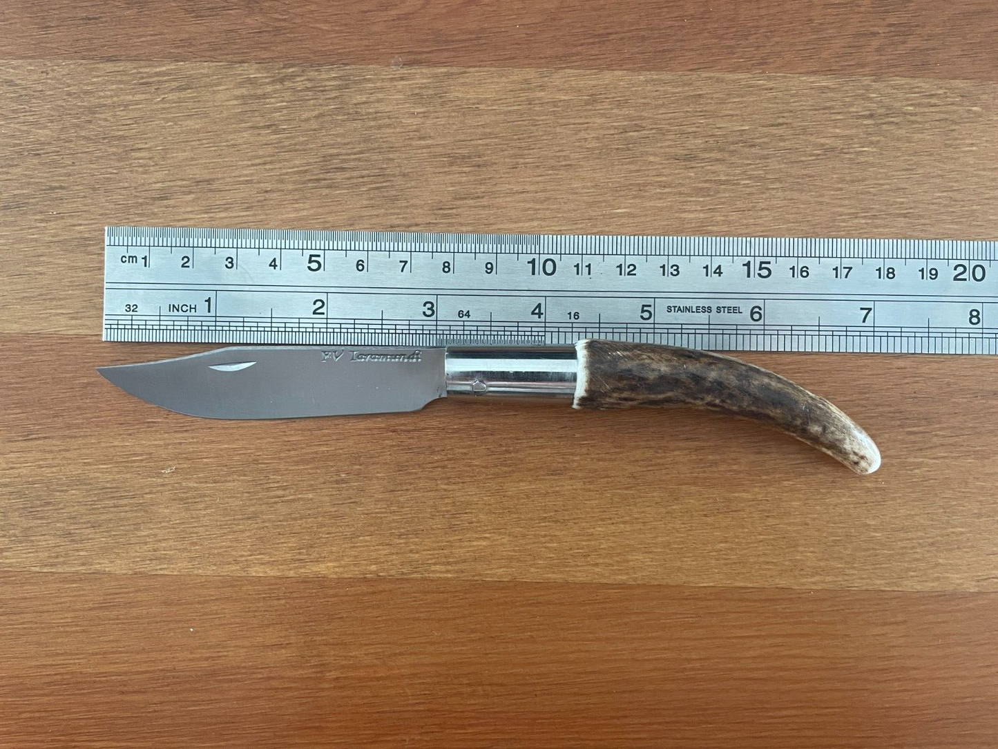 3.14" FV Taramundi Navaja Pocket Knife From Asturias - Spain Genuine Deer Antler