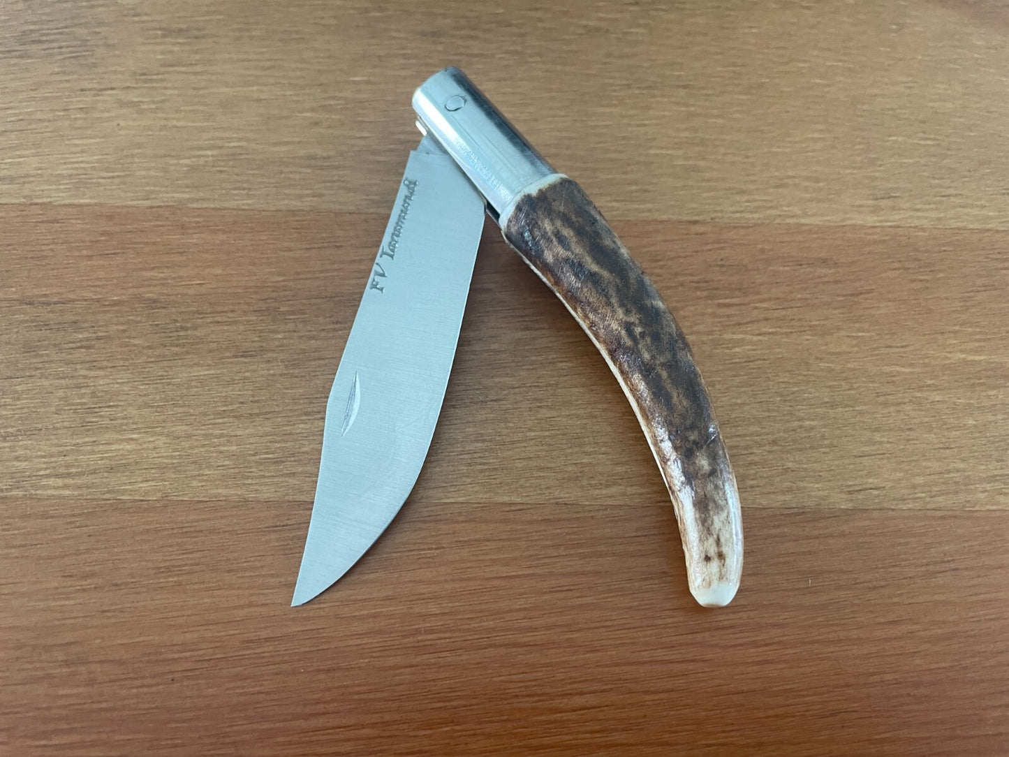 3.14" FV Taramundi Navaja Pocket Knife From Asturias - Spain Genuine Deer Antler