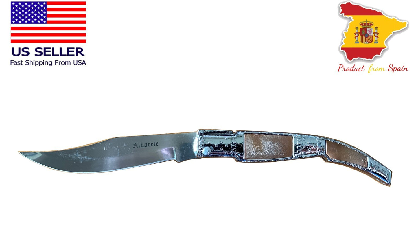4” Arabian Style Folding Pocket Knife Navaja Handcrafted in Spain - USA Seller