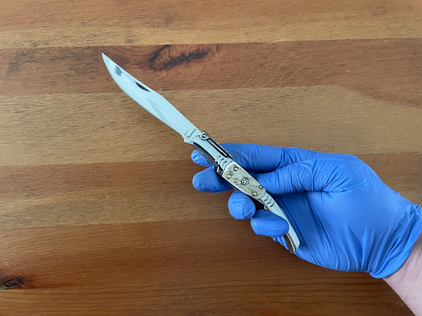 3.8" Arabian Folding Pocket Knife Real Deer Antler Scales From Spain - US Seller