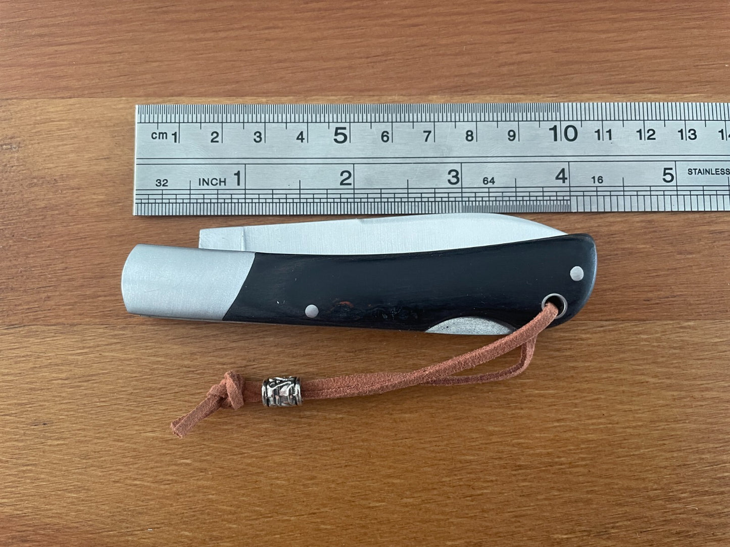 3.15" Steel Navaja Pocket Knife Sailor / Marinera Black Stamina Wood Handle