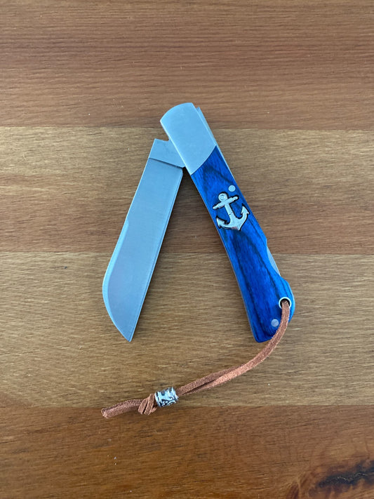 3.15" Beak Marin Najava Pocket Knife Sailor / Marinera Blue Stamina Handle