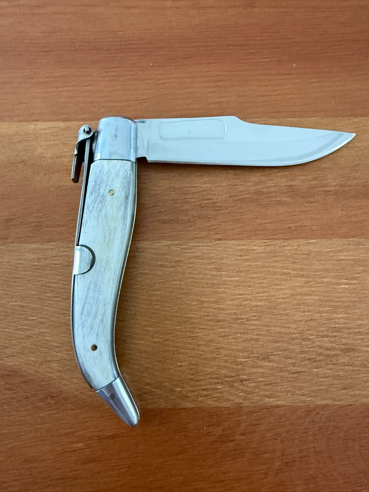 3.7" Spanish Navaja Teja Albacete Folding Pocket Knife Genuine Bull Horn Scales