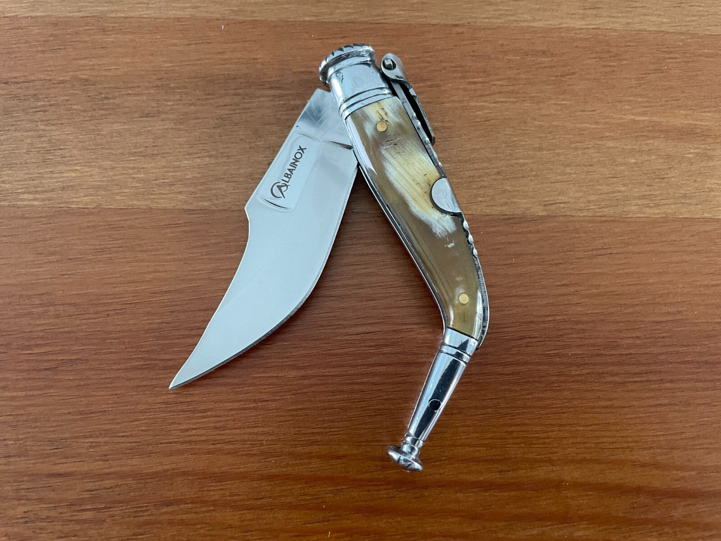2.75" Navaja Jerezana Pocket Knife Bullhorn Scales with Ratchet - US Seller