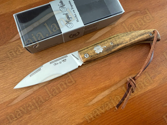 Miguel Nieto🍀LUCK Spanish Folding Knife Böhler N690Co Steel Pistachio Wood