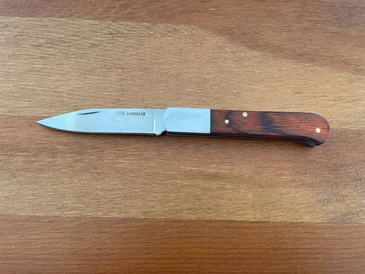 2.7" Cabritera Pocket Knife Spanish Navaja Red Stamina Wood Handle 108 Girodias