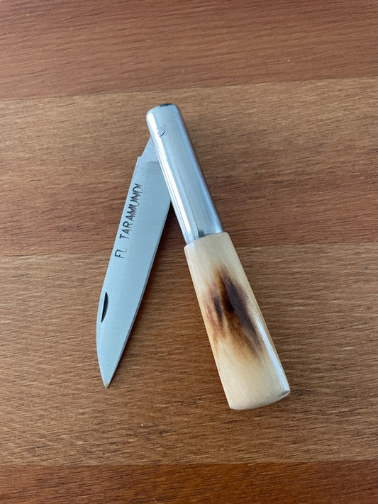 3.14" FL Taramundi Artisan Pocket Knife Navaja Boxwood Handle - From Spain