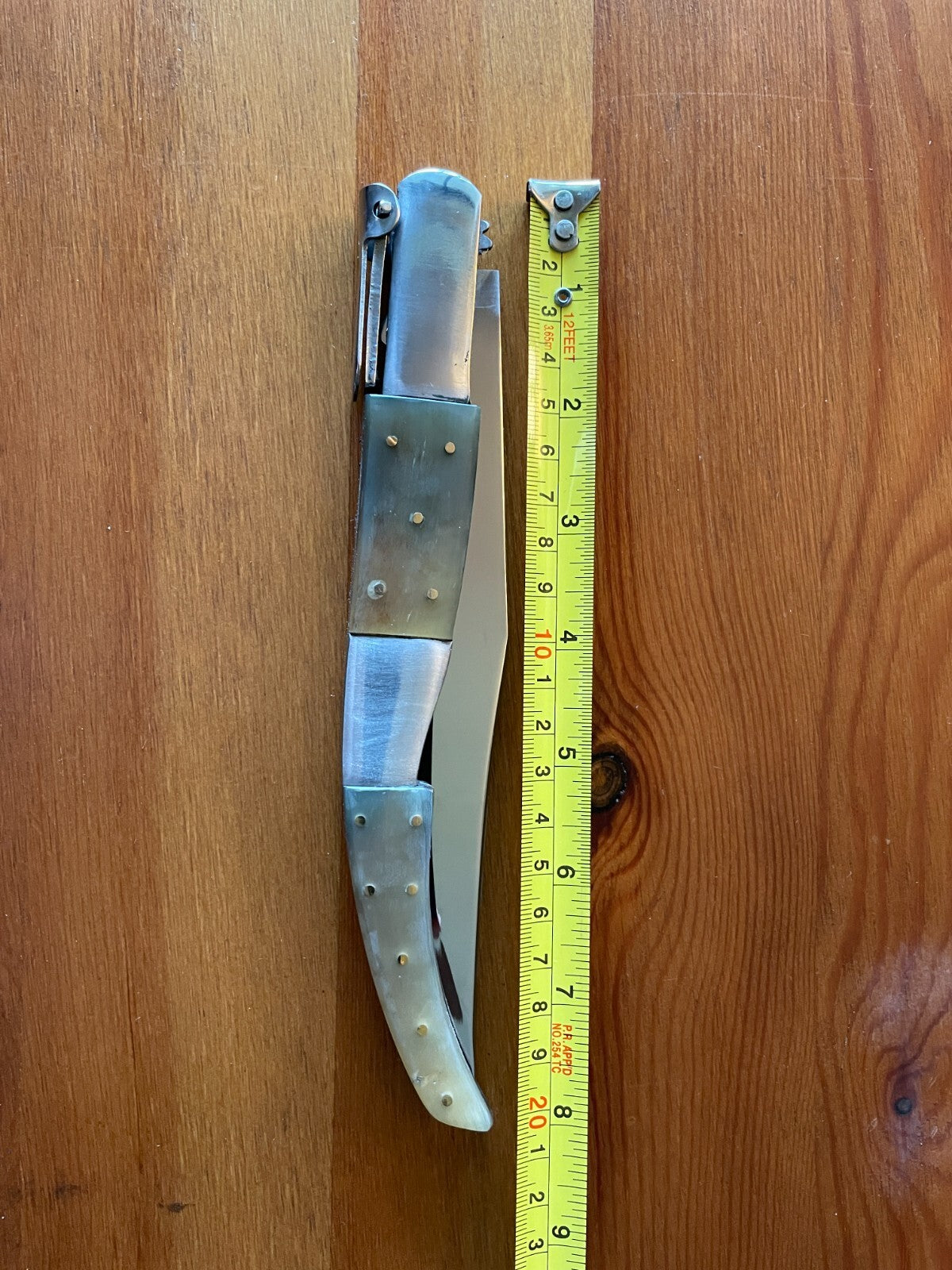 6.5" Arabian Style Navaja Folding Pocket Knife Bull Horn Scales Made in Spain