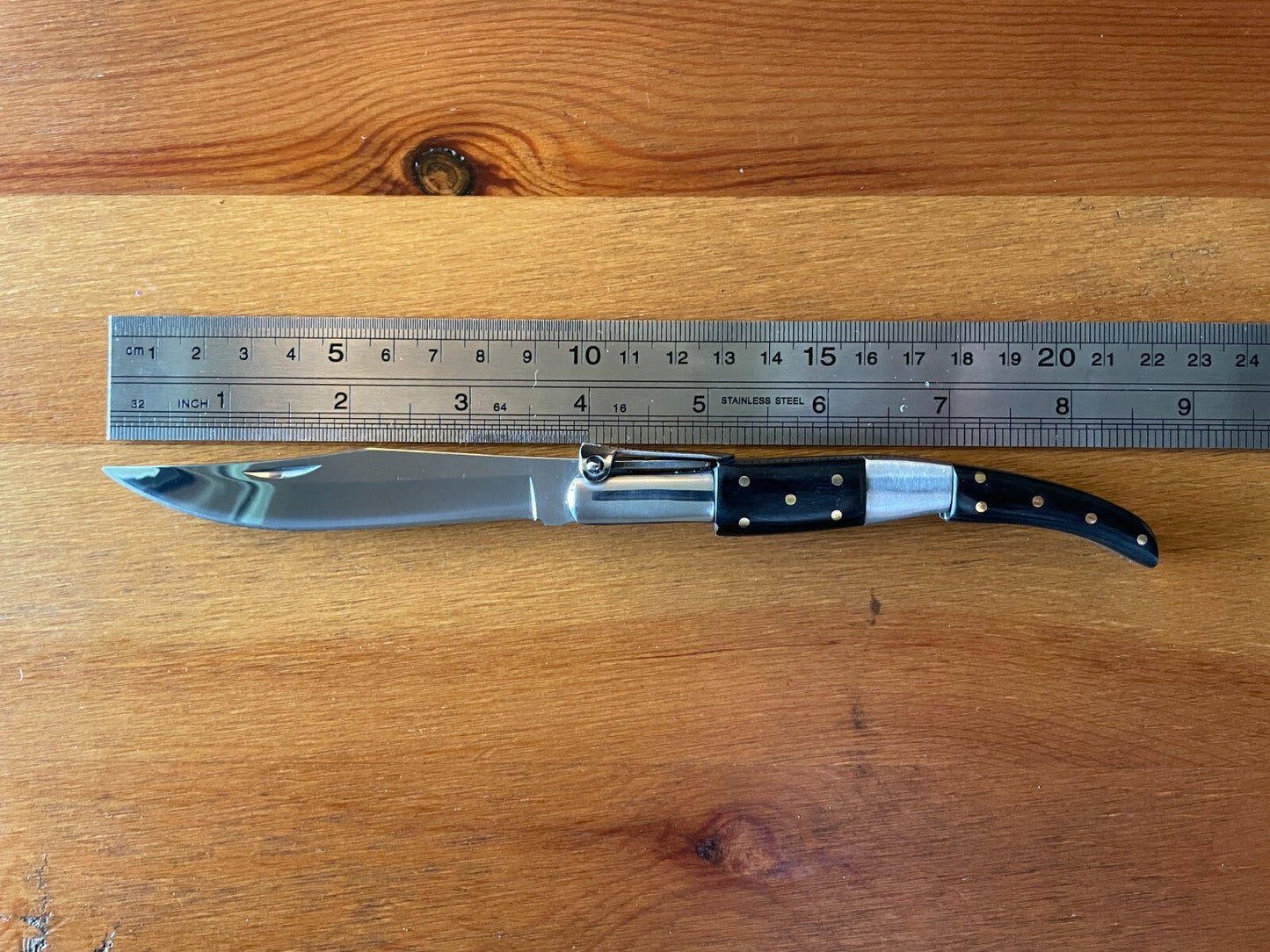 4” Arabian Folding Pocket Knife Black Wood and Steel Handle Navaja Made in Spain