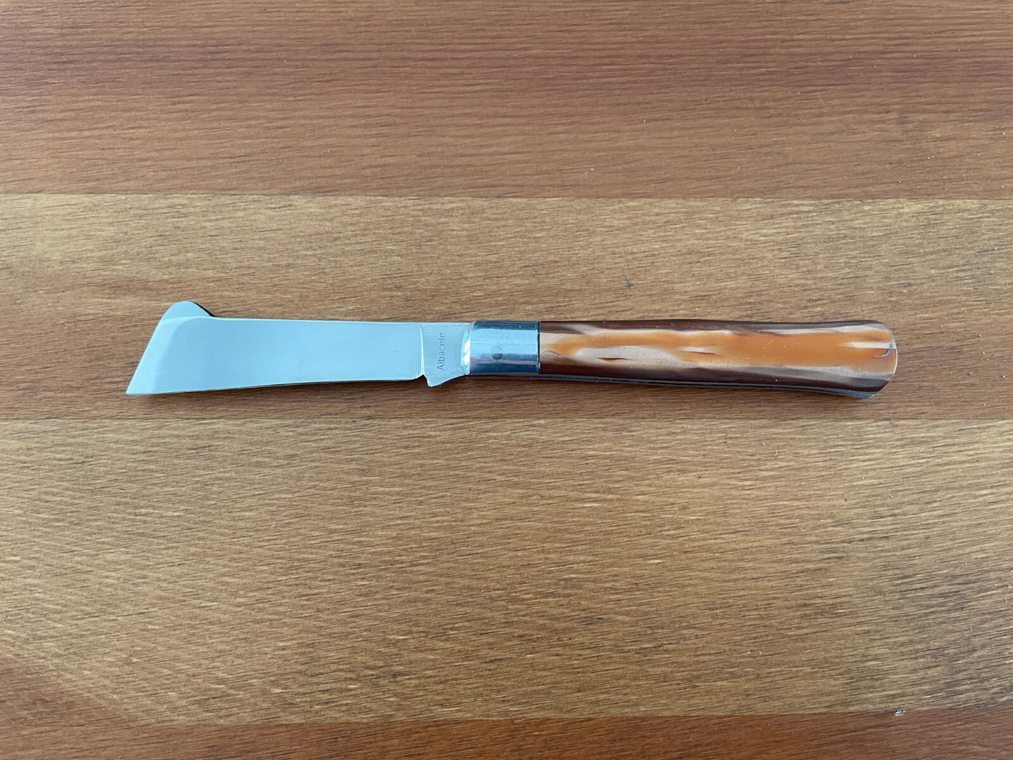 3" Grafting Field Folding Knife Steel Bolsters Sheath Plastic Scales From Spain