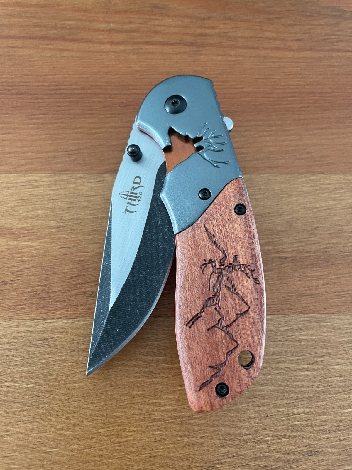 3.5" 420 Stain Steel Blade Pocket Knife Navaja Pocket Clip Assisted Opening