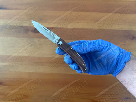 2.5” Joker Setter Hunting Folding Knife (Rosewood Handle) Lockback From Spain