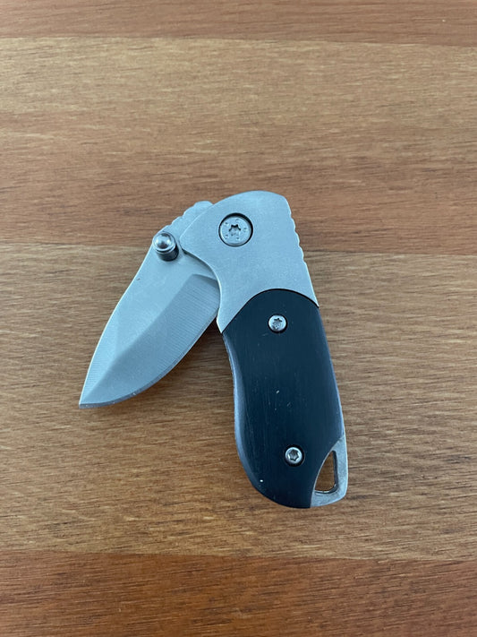 1.6" Cute Navaja Small Tactical Pocket Knife Stainless Black Wood Scales - Spain