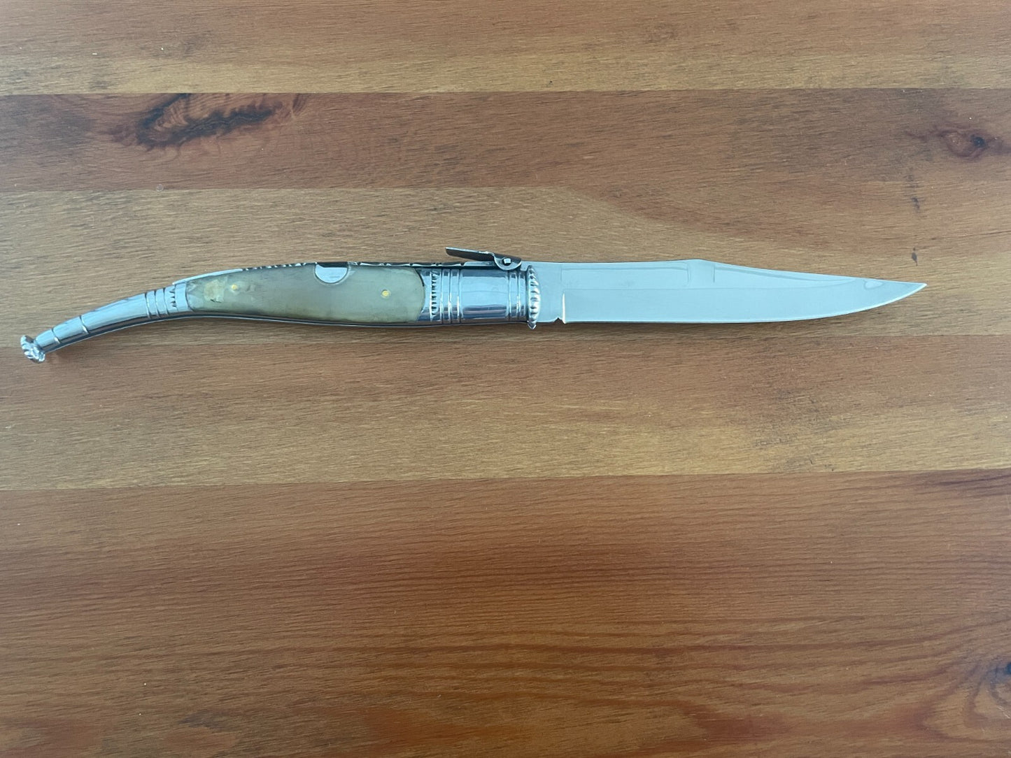 6” Spanish Navaja Serrana Folding Pocket Knife Bullhorn Handle - US Seller