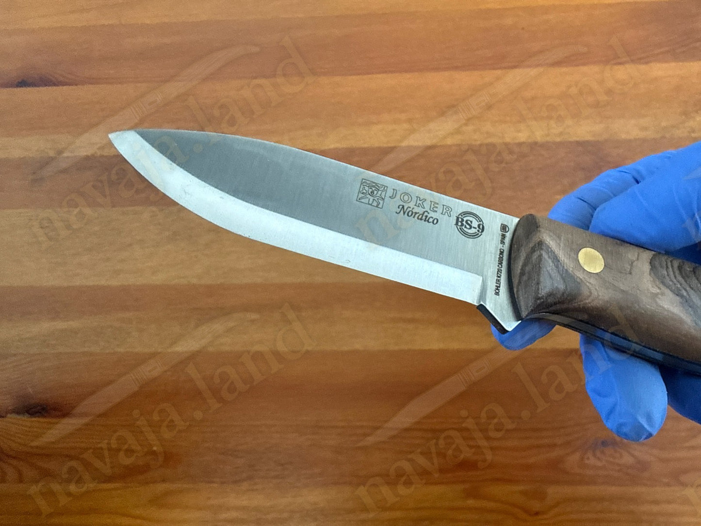 Joker Nordico Bushcraft Fixed Knife 3.9" Böhler K720 Carbon Steel Walnut Handle