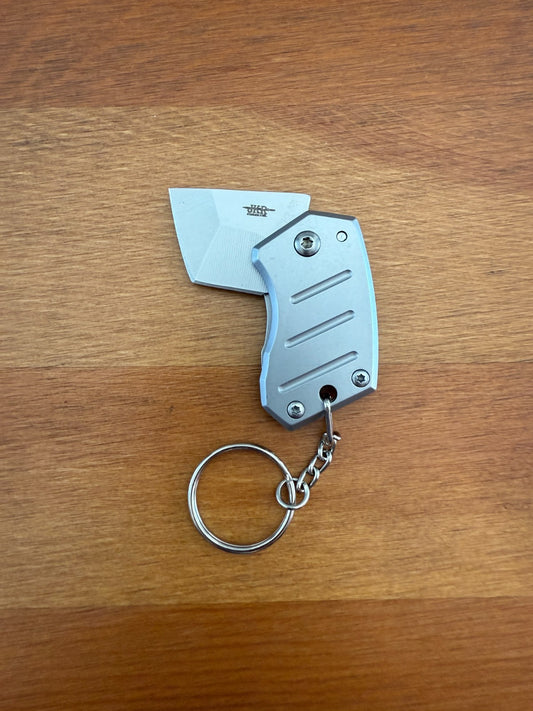 Keychain Mini Folding Knife 1.2" Stainless Steel Tanto Blade Liner Lock