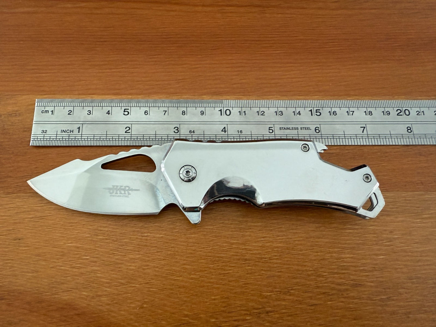 2.8" Stainless Steel Pocket Knife Mirror Finish Bottle Opener Liner Lock