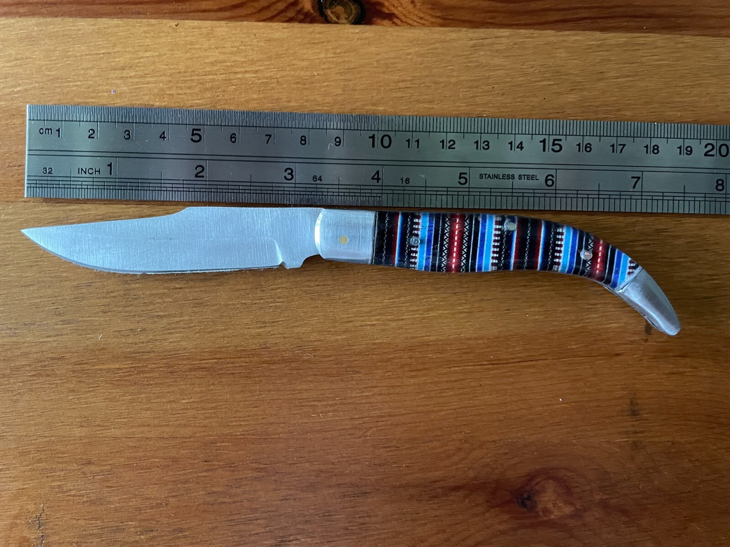 3.14" Manchegan Spanish Navaja Piston Pocket Knife Plastic Scales - USA Seller