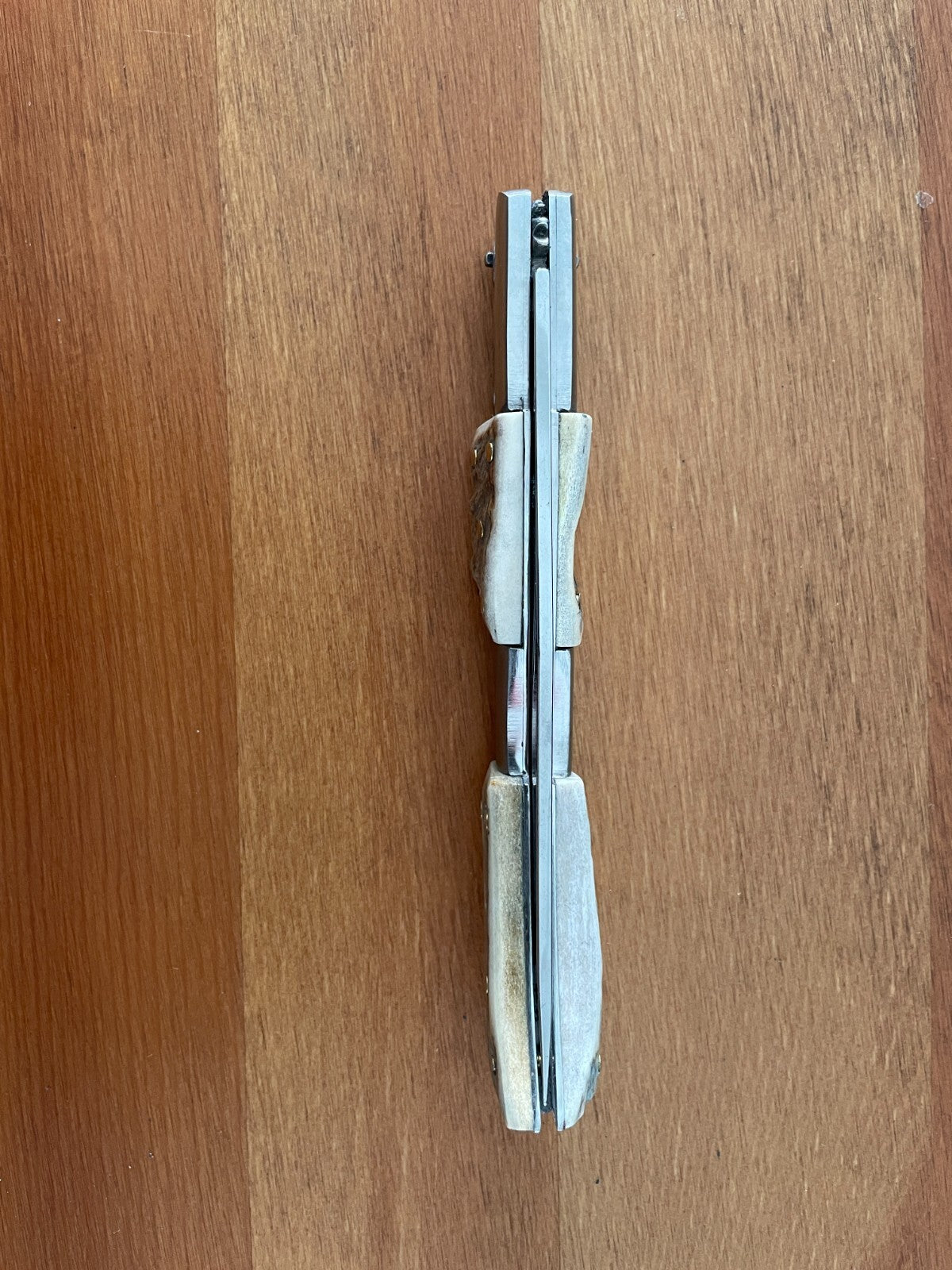 4.6" Arabian Folding Pocket Knife Real Deer Antler Scales From Spain - US Seller