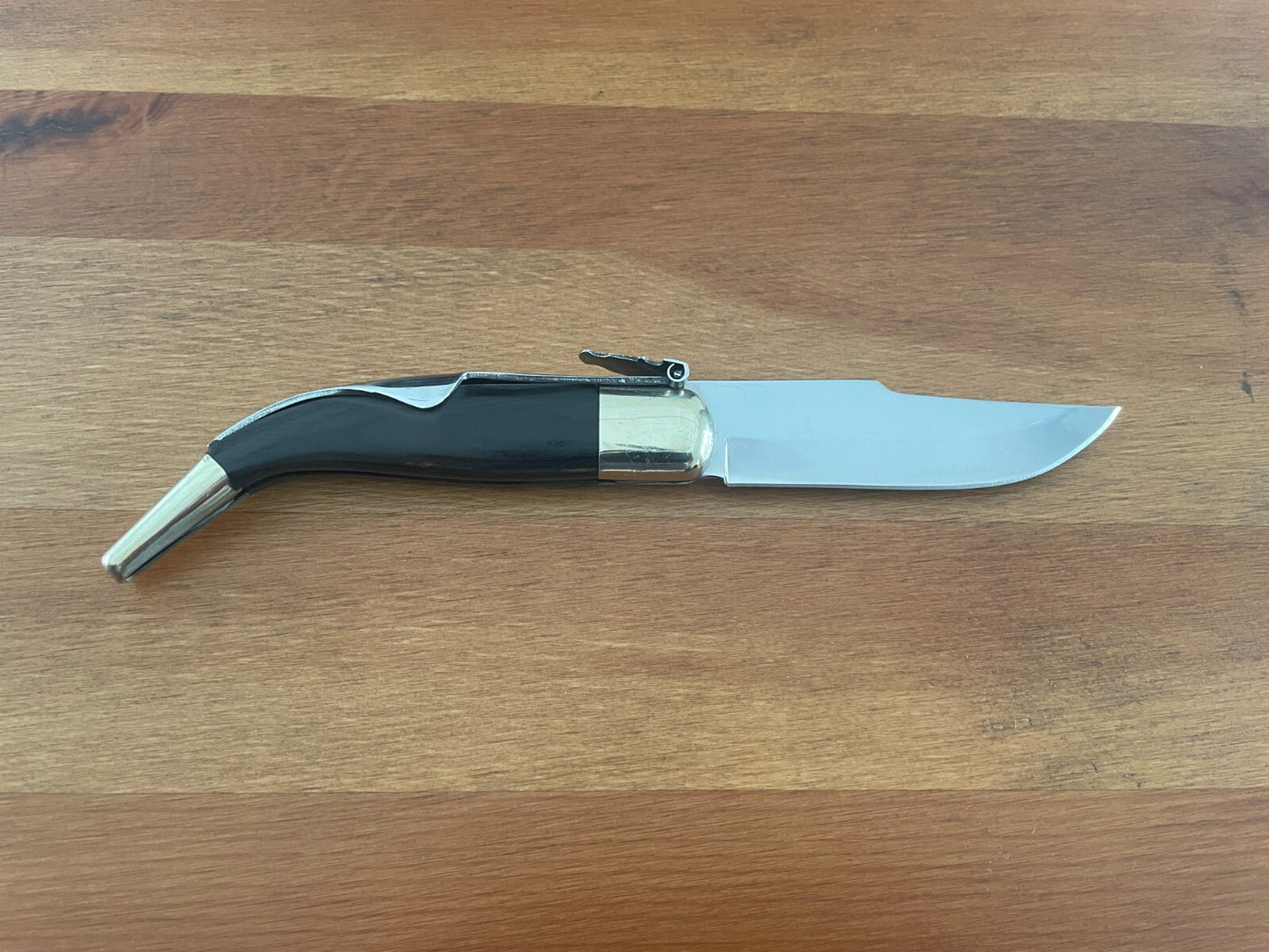 3.5" Luxury Spanish Navaja Pocket Knife Black Stamina / Alpaca From Spain