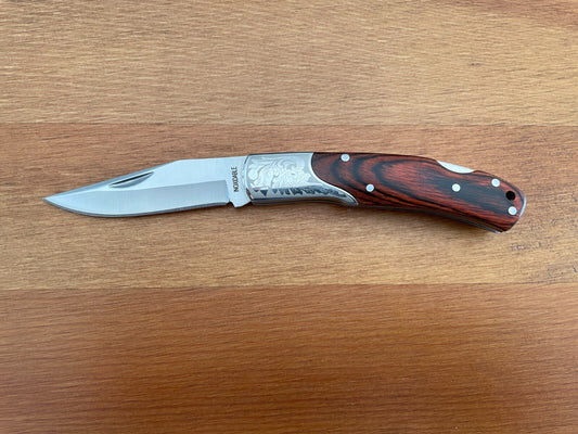 2.5" Small Folding Pocket Knife Bolsters Engraved Imported from Spain -US Seller