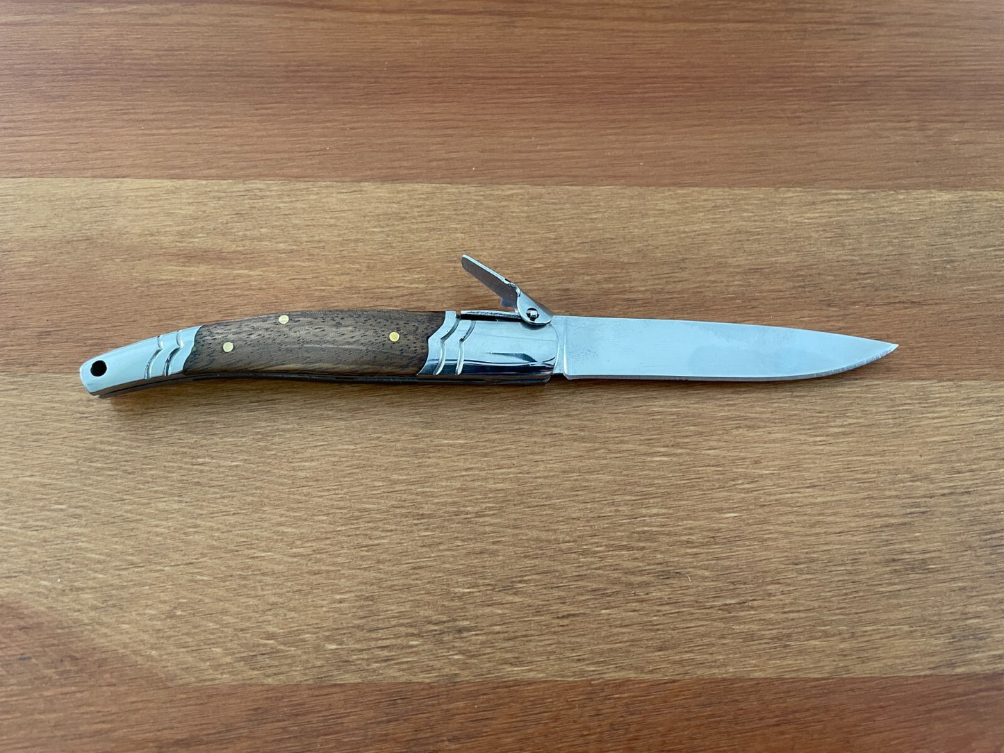 3.14 Stainless Steel Blade Spanish Navaja Pocket Knife With Ratchet Sound