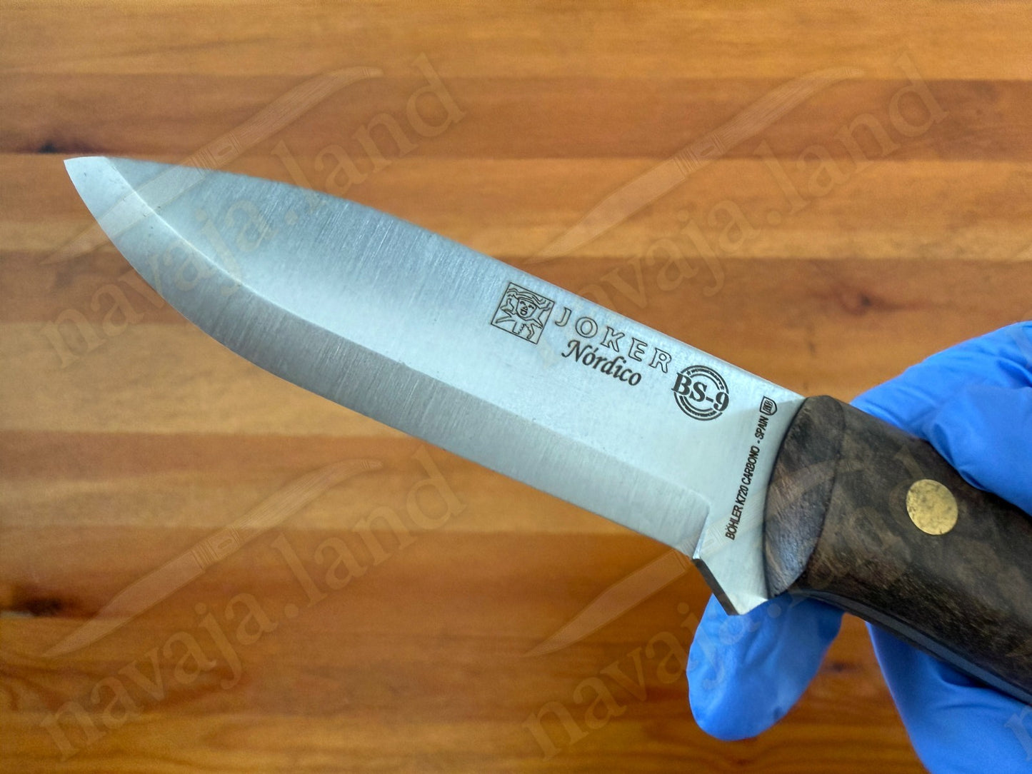 Joker Nordico Bushcraft Fixed Knife 3.9" Böhler K720 Carbon Steel Walnut Handle
