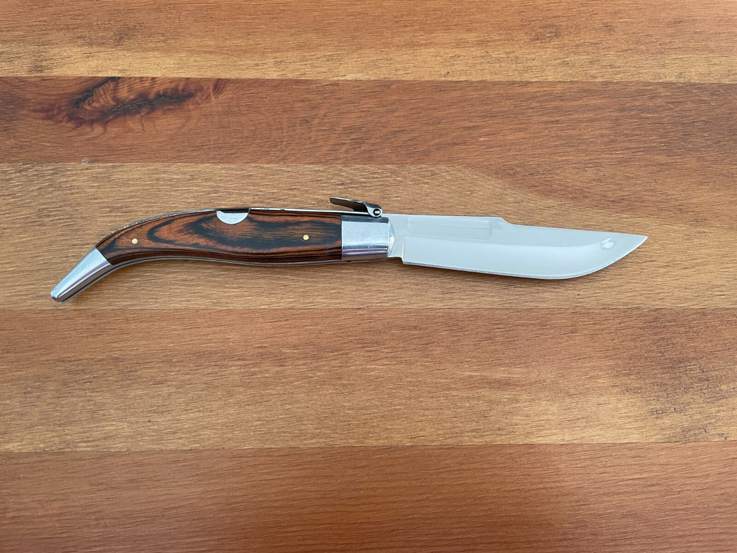 4.2” Spanish Navaja Teja Albacete Pocket Knife Red Stamina Scales - USA Seller