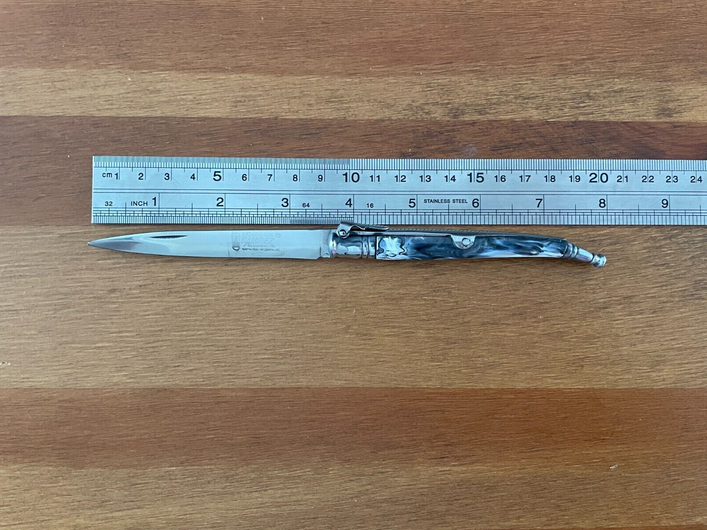 3.5" Albacete Estilete Spanish Navaja Pocket Knife with Billet Lock