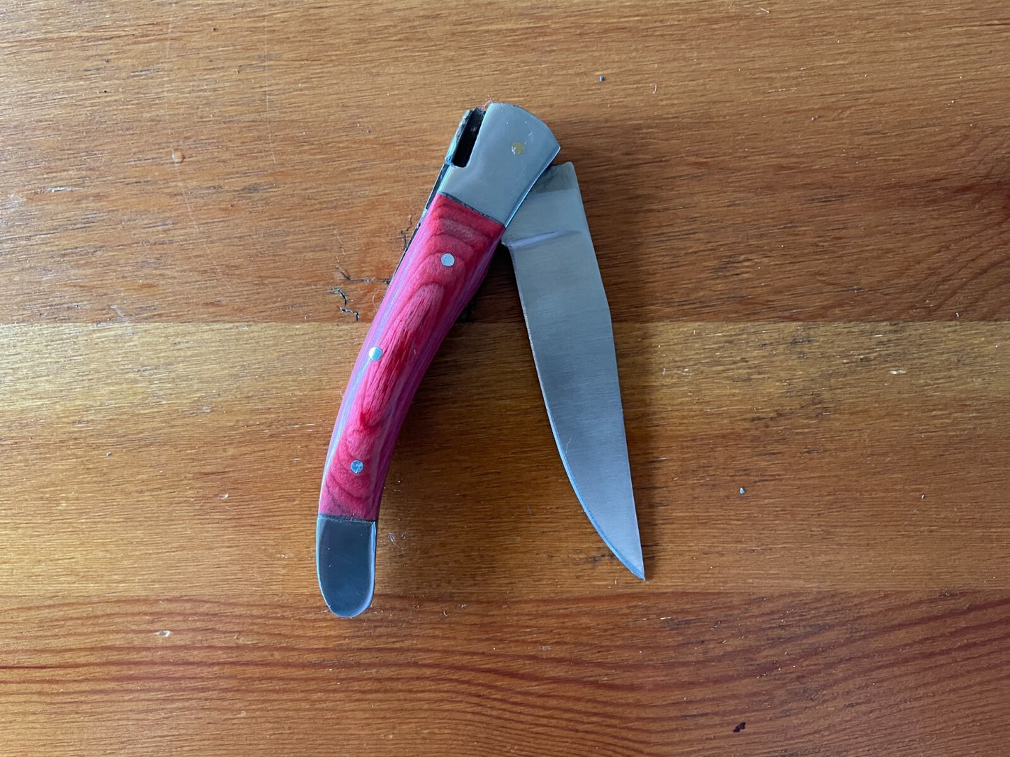3.5” Spanish Navaja Pocket Knife Handmade Fly engraved Piston lock - USA Seller