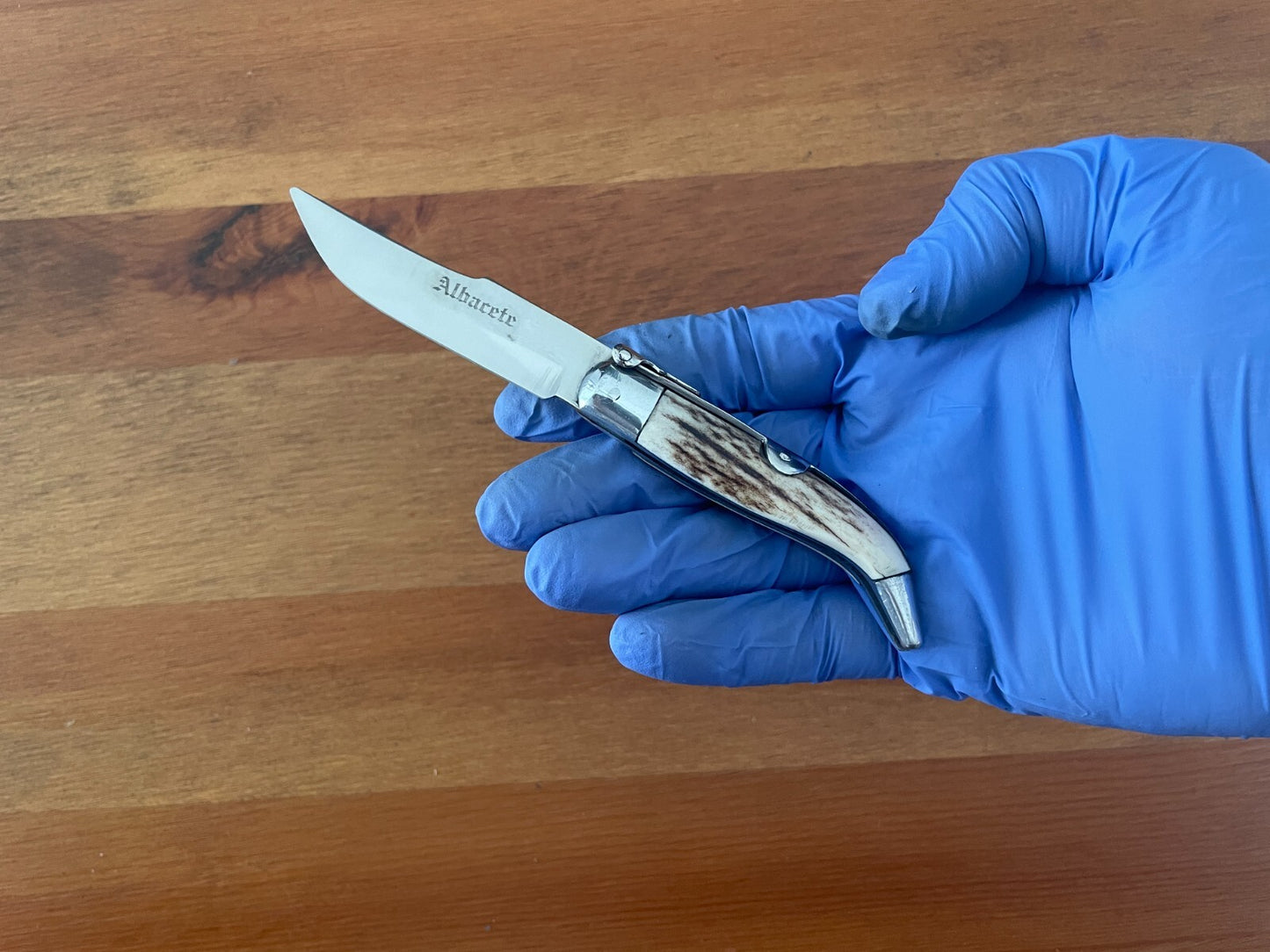 2.75” Spanish Navaja Pocket Knife Genuine Deer Antler Scales Handcrafted Spain