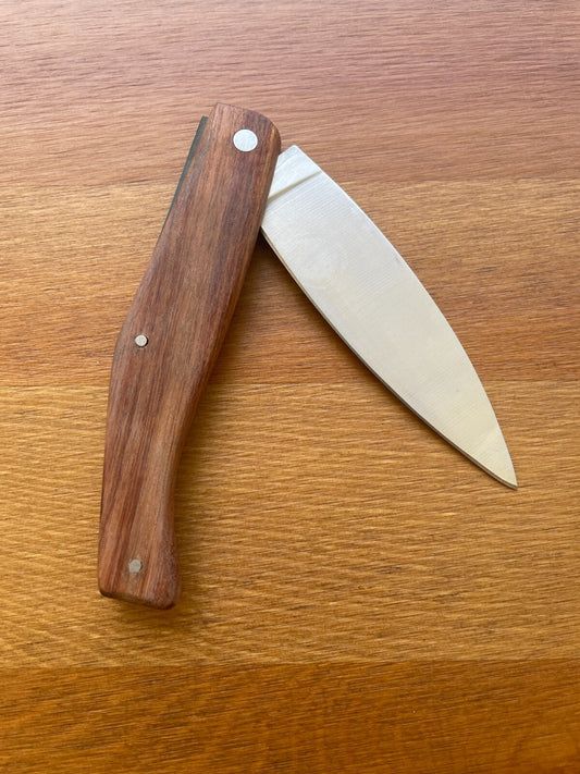 3.9" Pallés Inox Navaja Pocket Knife Stainless Steel Blade Wood Handle Slipjoint