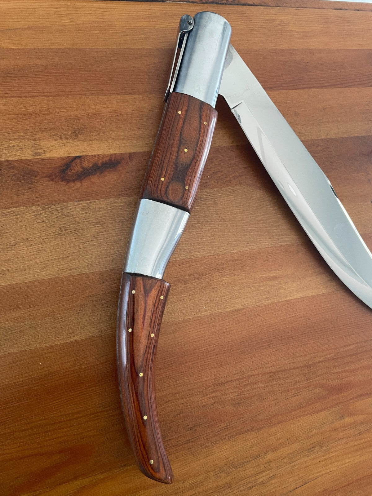 14" Gigantic Arabian Style Navaja Folding Knife Collectors Item Fully Functional