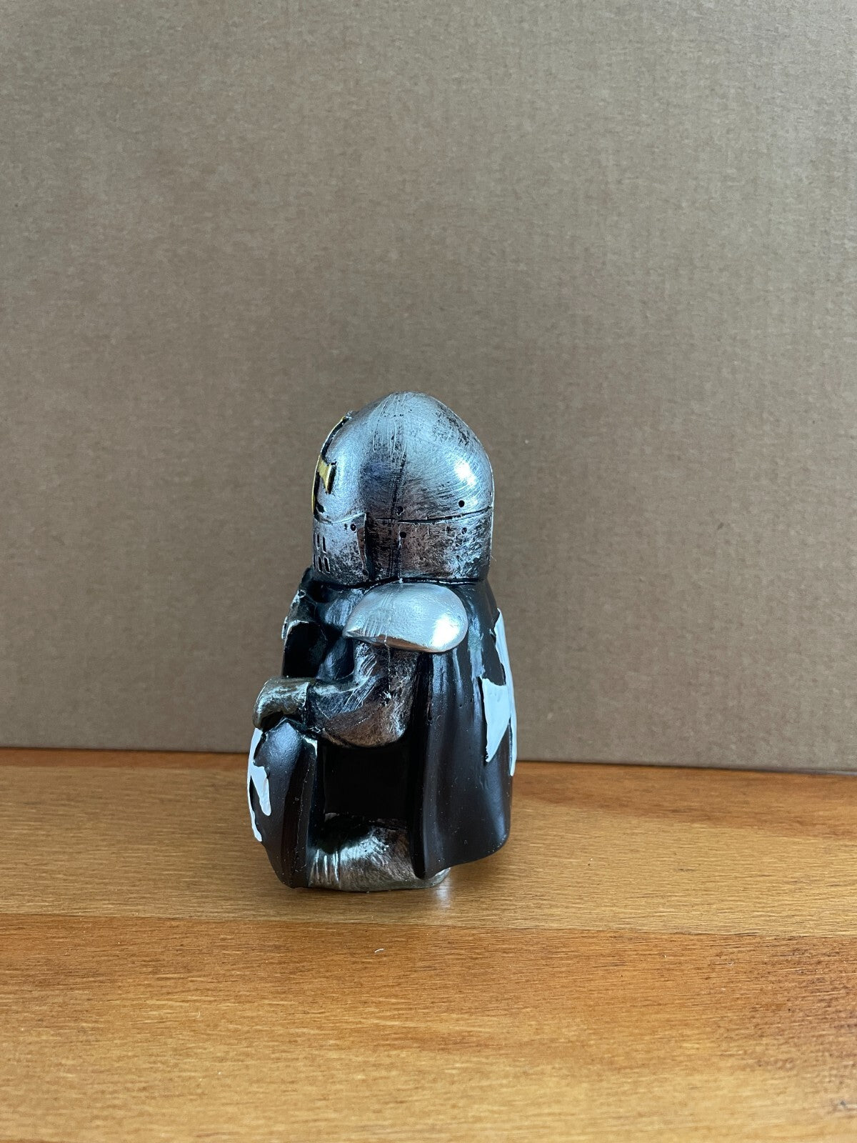 Decorative / Collectible Small Resin Figurine Templar Knight with Axe