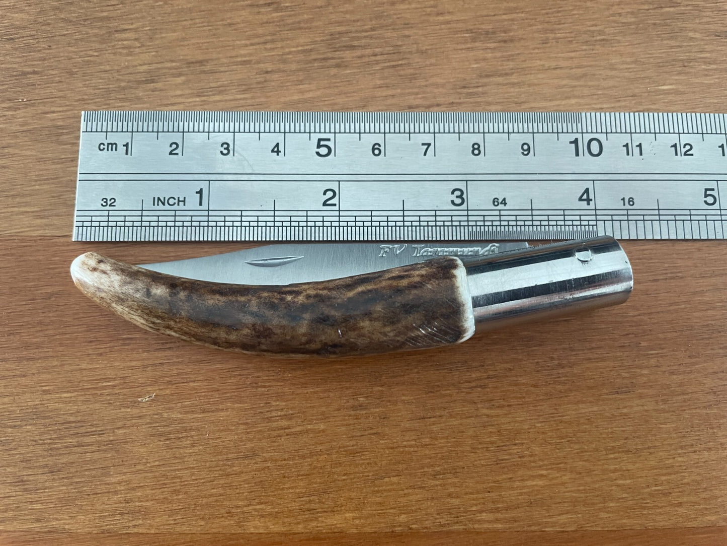 3.14" FV Taramundi Navaja Pocket Knife From Asturias - Spain Genuine Deer Antler