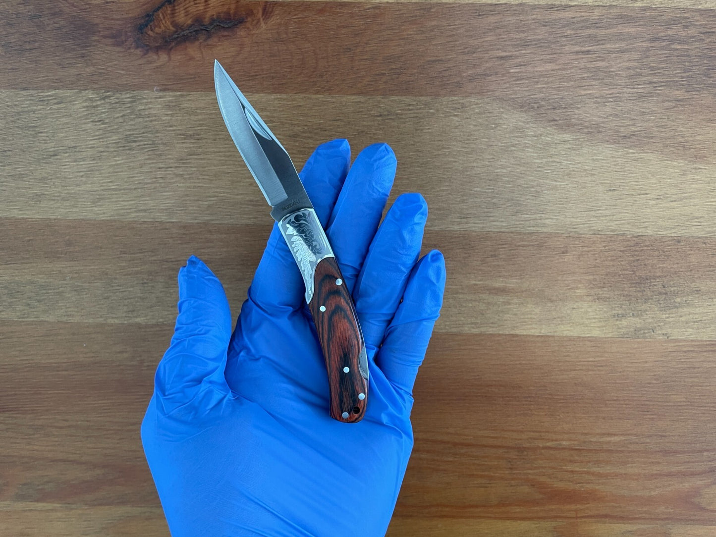 2.5" Small Folding Pocket Knife Bolsters Engraved Imported from Spain -US Seller