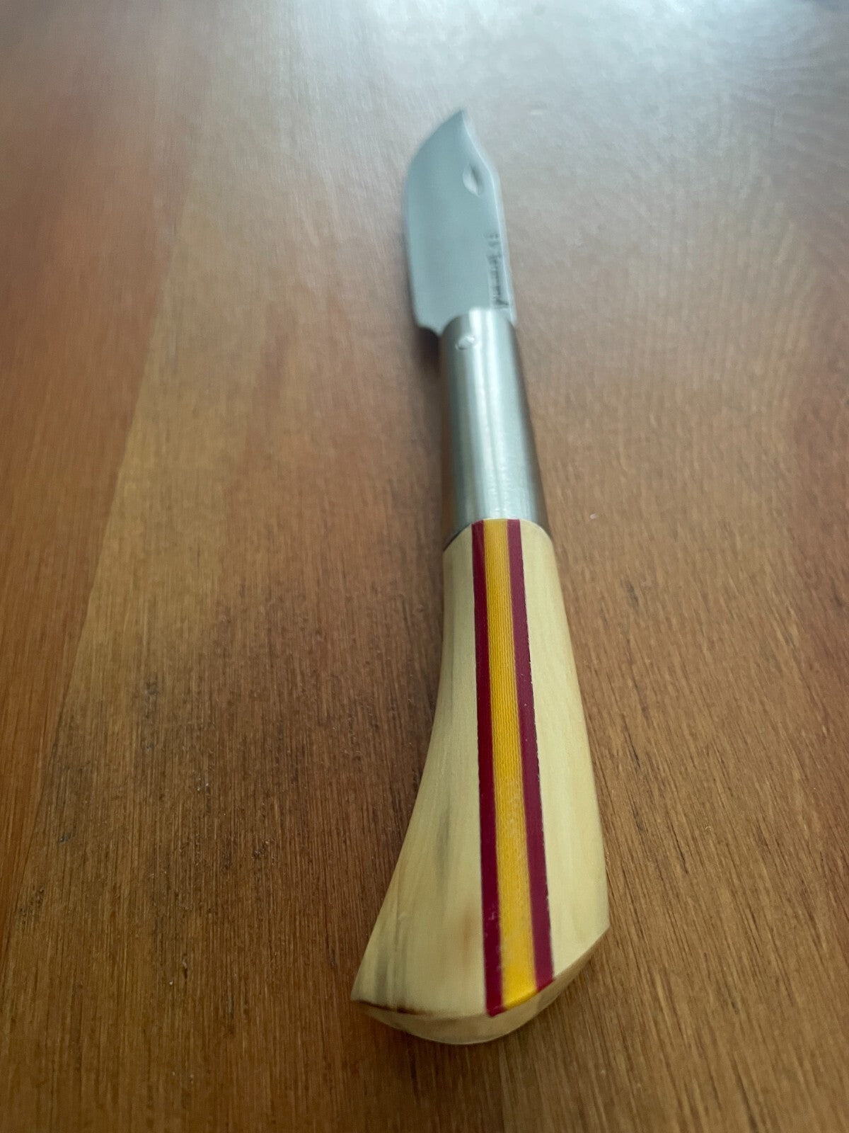 3.14" FV Taramundi Navaja Pocket Knife Made in Asturias Wood Handle Spain Flag