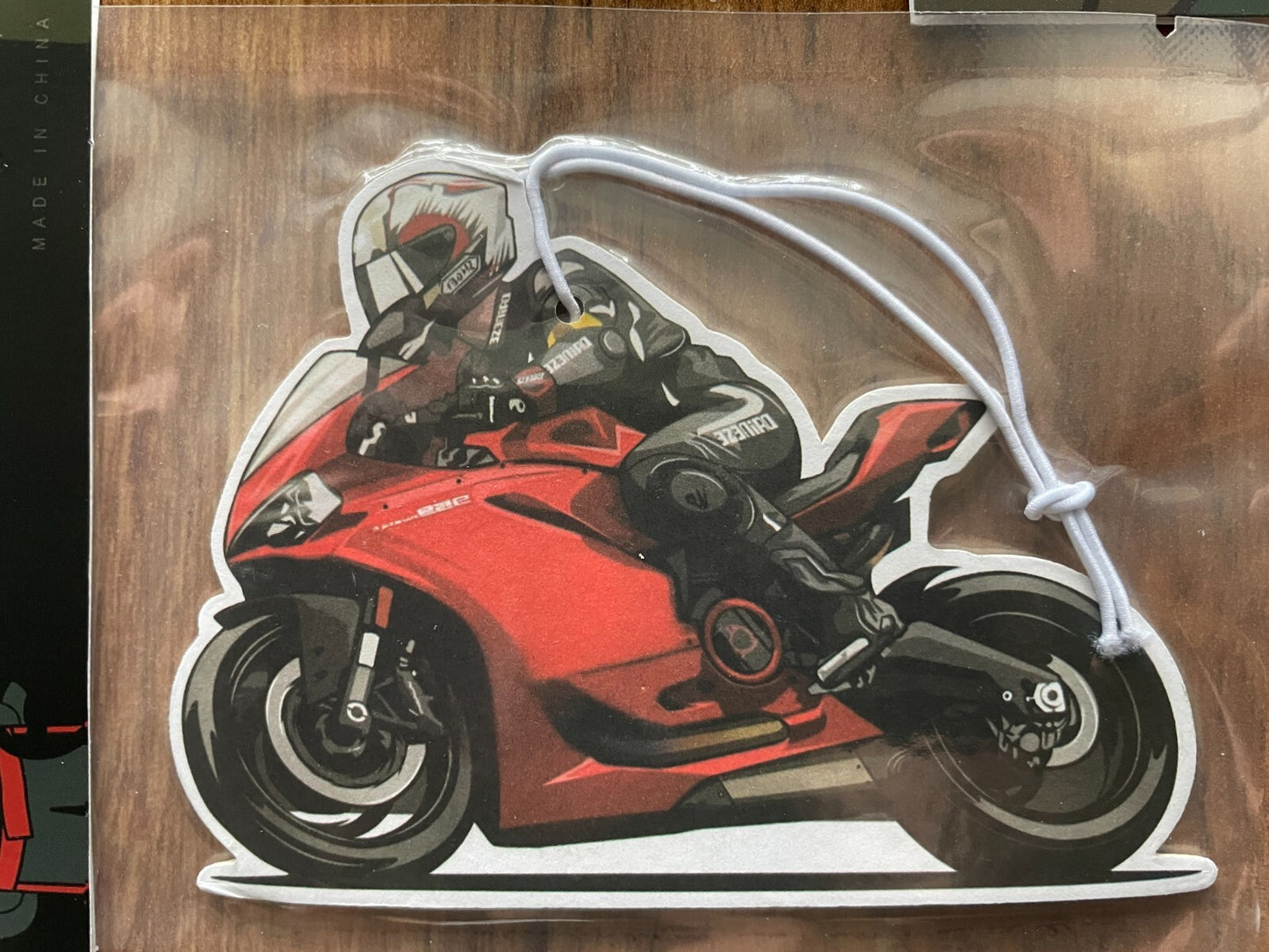 Car air freshener motor bike cool design wheels car fragrance - 3 Pack