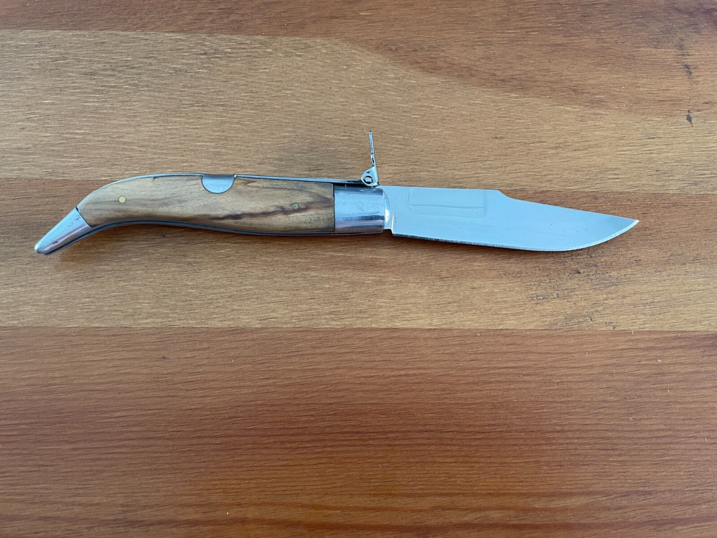 3.6" Spanish Navaja Teja Albacete Pocket Knife Olivo Wood Scales - US Seller