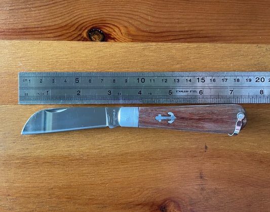 3.14" Sailor Pocket Knife Parrot Tip Wood Handle Ships from USA Made in Spain