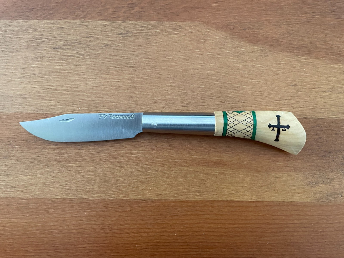3.14” FV Taramundi Navaja Pocket Knife Made in Asturias Decorated Wood Handle
