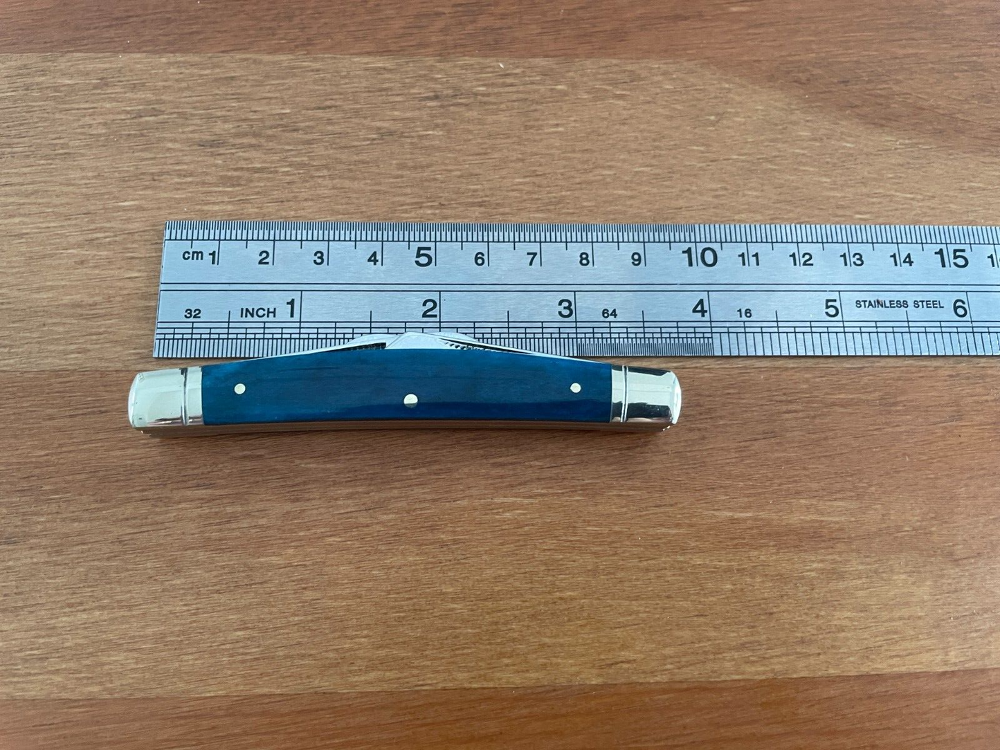 Rough Ryder Navy Blue Smooth Bone Congress 3 5/8" Pocket Knife RR1950