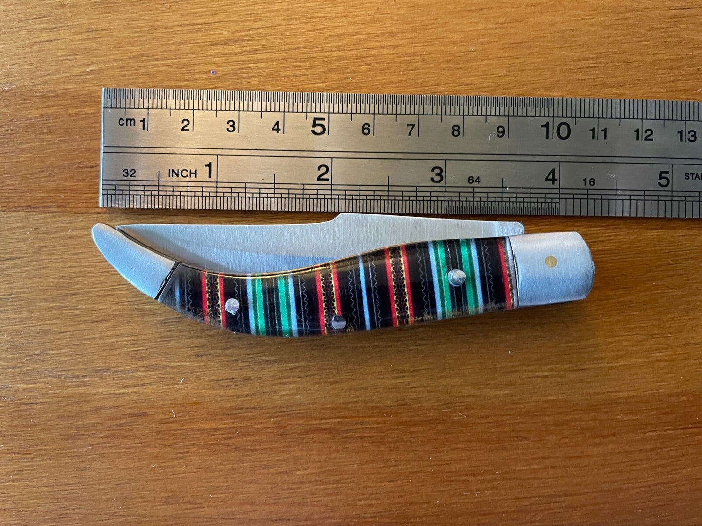 3.14" Manchegan Spanish Navaja Piston Pocket Knife Plastic Scales - USA Seller