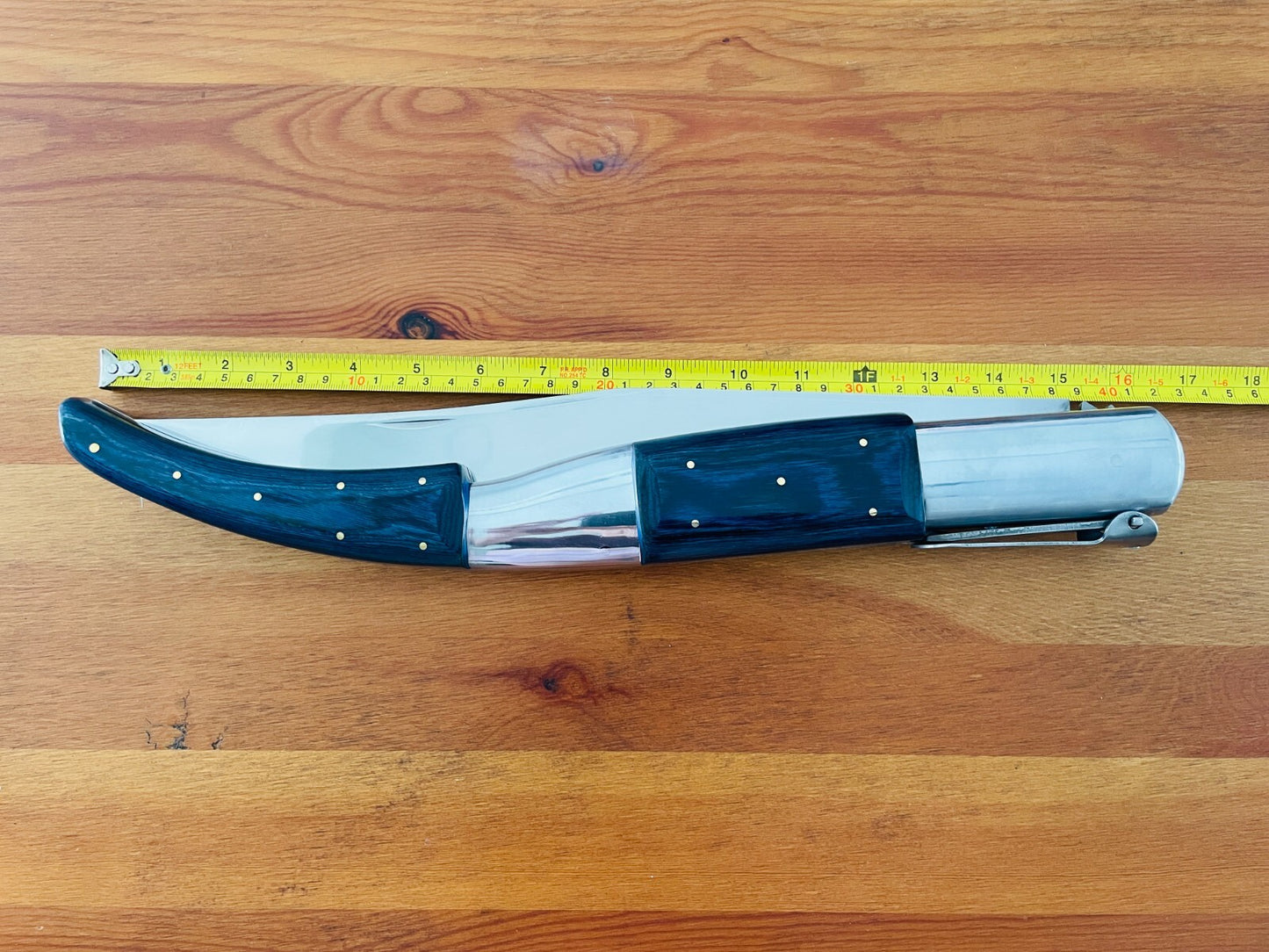 14" Gigantic Arabian Style Navaja Folding Knife Collectors Item Fully Functional